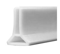 Lejelyma Shower Threshold Water Dam 2 inch High Self-Adhesive Shower Water Guard 39 inch Long Flexible Barrier Stopper to Keep Dry and Wet Separation for Kitchen