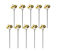 LejeMaek Bee Garden Stakes décor Miel Bec Jardin bâton décoratif y Jardin pieu de Fleurs de Fleurs décor pour Ornement extérieur 10pcs enjeux, bâtons, pieu, thème