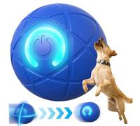 LejeMaek Boule de Chien en Mouvement, Rebond Automatique et Vibration des Boules de Chien, PC TPE Boule DE Chiens Indestructible, 150mAh Rougettes de Chiens interactives Rechargeables de 150mA