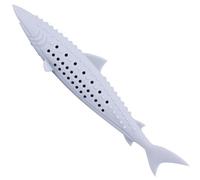 LejeMaek Catnip Toy pour Chats 6.1x1 '' Rempillable Catnip Fish Shape Cat Toy Facile to Wash Cat Demains Nettoyage avec des Trous de Ventilation pour Le Plaisir et l'ennui Gris Gris