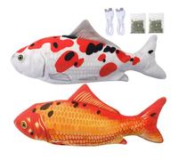 LejeMaek Flopping Poisson Chat Jouet drôle réaliste Mobile réaliste Flopping poiss