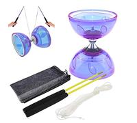 LejeMaek Jonglage de Diablo Set pour Kid débutant Diabolo Set 4pcs / Flexible en Plastique Souple Mobile Jouet Diabolo Jouet diabolique avec bâton et Ficelle et Sac pour Enfants