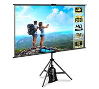 lejiada Écran de Projection Portable de 60 Pouces avec trépied, Utilisation intérieure et extérieure, Facile à régler, Angle de Projection de 160 degrés, Double Usage pour réunion, conférence, Home