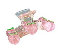 LEJIAJU Bibi pour femme, pince à cheveux transparente pêche esthétique, SpLoop Sweet Hair Claw Clip Fashion Jewelry Accessoires de cheveux pour filles