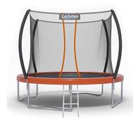 LeJump Trampoline Extérieur 305cm, Grand Trampolines Extérieur Rond Orange avec Filet de Sécurité, échelle et Accessoires de Trampoline, Trampolines de Première Qualité pour Les Enfants(305CM)