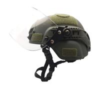 LEJUNJIE Casque Tactique Mich 2000 Fast avec Lunettes de Protection Transparentes Riot Visor Face Shield pour Airsoft Paintball CS War Games Sports de Plein air