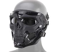 LEJUNJIE Masque Facial Complet de Masque de crâne Tactique, approprié à l'Halloween Jouant Le rôle Airsoft Paintball et Le Mask de Protection de Jeu de Guerre de CS