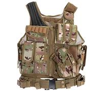 LEJUNJIE Tactique Gilet Armée extérieure CS Champ Swat air de Jeu de Guerre Cosplay de Counter Strike Jeu Chasse Camping Randonnée Tactical Vest