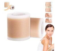 Lejuv Lot de 2 patchs réutilisables en silicone de qualité médicale pour le front, les yeux, la bouche, le cou, 4,1 x 1,4 m