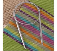 LEK 11 pièces en acier inoxydable aiguille circulaire outils à tricoter accessoires d'artisanat au crochet 16,9 `` (43 cm)