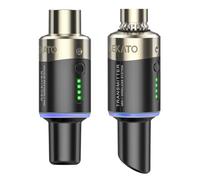 LEKATO 5,8 Ghz Microphone sans Fil Transmetteur Récepteur Plug-on XLR Mic Système sans Fil pour mic Dynamique & condensateur, mélangeur Audio, Appareil Photo Reflex numérique, système de sonorisation