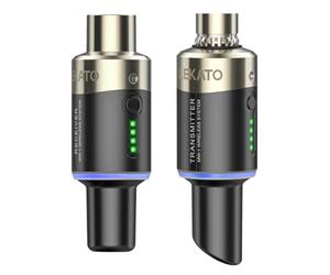 LEKATO 5,8 Ghz Microphone sans Fil Transmetteur Récepteur Plug-on XLR Mic Système sans Fil pour mic Dynamique & condensateur, mélangeur Audio, Appareil Photo Reflex numérique, système de sonorisation