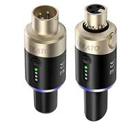 LEKATO 5,8 Ghz Microphone sans Fil Transmetteur Récepteur Plug-on XLR Microphone Système sans Fil pour mic Dynamique, mélangeur Audio, Appareil Photo Reflex numérique, système de sonorisation