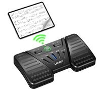 LEKATO Bluetooth Page Turning Pédale sans fil, tourne-page Bluetooth, contrôleur d'application rechargeable pour téléphone, tablettes, portable, 5 modes, pédale pour jouer des instruments ou inviter