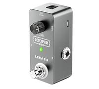 LEKATO Guitar Looper Loop Pedal Station Unlimited Overdubs Pédale d'effet de boucle de guitare avec 5 minutes de temps d'enregistrement Looper pour guitare électrique basse