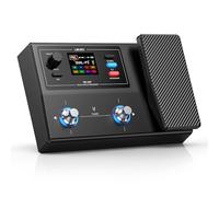 LEKATO ME-02P Pédale multi-effets pour guitare avec pédale d'expression, 100 préréglages 40 rythmes de batterie, audio 24 bits batterie 7H, application Bluetooth et chargement infrarouge