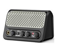 LEKATO Mini amplificateur de guitare avec machine à tambour intégrée - Amplificateur portable pour guitare électrique de 10 W, Clean/Overdrive, 30 rythmes, Bluetooth, sortie casque, 7 heures