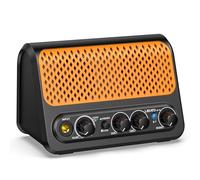 LEKATO Mini amplificateur de Guitare électrique Portable 10 W avec Canal Clean & Overdrive, réverbération et connectivité Bluetooth (Noir-Orange)