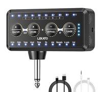 LEKATO Mini amplificateur de Guitare, Mini Ampli Guitare avec 10 présélections, 10 modèles d'ampli, 10 chargements IR, accordeur, récepteur Bluetooth, Effets Multiples incrustés, Enregistrement USB