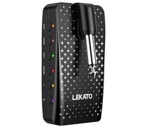 LEKATO Mini Guitar Headphone Amp avec 28 Grooves de Batterie, 14 Effets intégrés, 14 modèles d'ampli, processeur Multi-Effets Rechargeable avec 14 préréglages, Enregistrement Bluetooth et USB