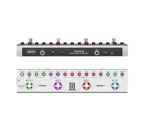 LEKATO Pédale d'effets multiples pour basse avec 36 presets éditables, compresseur, Space, MOD, Reverb, chargement IR, enregistrement, accordeur, batterie intégrée, connexion BT (Bass)