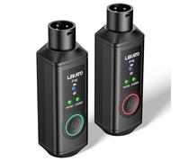 LEKATO Récepteur XLR Bluetooth P16, 2 récepteurs Hi-Fi avec portée de 50,3 m, récepteur audio stéréo sans fil avec 15 heures de lecture, mode mono/stéréo, adaptateur Bluetooth pour PA et DJ, mixeurs