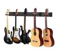 LEKATO Support Mural pour Guitare - Support Robuste pour Toutes Sortes de Guitares, Basse, Ukulélé avec 5 Cintres