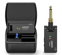 LEKATO Système de guitare sans fil 2,4 GHz avec boîtier de charge Émetteur-récepteur sans fil pour guitare Câble de guitare sans fil rechargeable Câble de prise de basse pour guitare basse