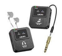 LEKATO Système de moniteur intra-auriculaire sans fil, système IEM stéréo sans fil 2,4 G avec émetteur et récepteur de ceinture pour studio, répétition de groupe, petit concert (1TX+1RX)