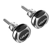 LEKATO Verrou de sangle de guitare pour basse et boutons de sécurité à libération rapide pour guitare électrique, acoustique, basse, ukulélé (argent)