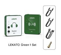 Lekato Wp-10 2.4G Sans Fil Écouteur Moniteur Rechargeable Émetteur Récepteur M-Vave M8 Rechargeable Stéréo Mono Téléphone Enregistrement - Type LEKATO Green 1 Set