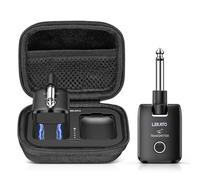 LEKATO WS-300 Système Guitare sans Fil avec boîtier de Charge, émetteur et récepteur Rechargeables, Jusqu’à 18 h d’autonomie, Prise Jack pour Guitares électriques
