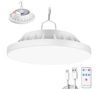 LeKaufen Lampe Solaire Camping Rechargeable 5 Modes avec Télécommande | Lampe de Camping Étanche IPX7 , Jusqu'à 45 Heures, Rechargeable lanterne camping pour Pêche, Jardin, Randonnée, Urgence