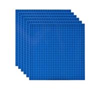 Lekebaby Lot de 6 Plaques de Bbase Classiques Bleue, Plaque de Construction Bleu, Classic Plaque 32x32 Bleu Claire, Compatible avec Les Plus Grandes Marques