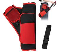 LEKEFETO Carquois de tir à l'arc pour flèches, carquois latéraux, accessoires de tir à l'arc avec 3 tubes de flèches protégés, sac de tir à l'arc, pour adolescents et adultes, tir à l'arc - Droite