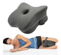LEKEFETO Coussin de genou pour les personnes dormant sur le côté : coussin orthopédique en mousse à mémoire de forme pour les jambes, aide à soulager les douleurs au genou, coussin pour les jambes en