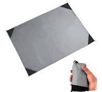 LEKEFETO Couverture De Plage Ultra Légère Et Portable: Sandproof Et Imperméable, Pliable Et Compact pour Plage, Pique-Nique, Camping Et Randonnée (210 X 200 Cm, Gris)