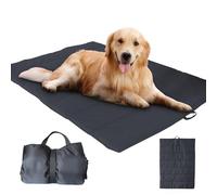 LEKEFETO Couverture pour chien pour les déplacements : couverture pliable pour chien d'extérieur lavable couverture pour chien imperméable tissu Oxford couverture de voyage chien camping avec sac de