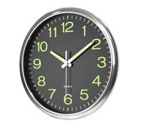 LEKEFETO Horloge murale lumineuse 30 cm sans bruit de tic-tac - Veilleuse - Horloge murale moderne pour chambre à coucher, cuisine, bureau, salon - 30 cm
