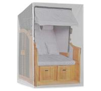 LEKEFETO Housse de protection pour chaise de plage, housse de protection pour corbeille de plage, imperméable, résistante à la poussière, aux UV et à la déchirure - 125 x 90 x 165/135 cm - Transparent