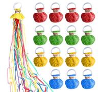 LEKEFETO Lot de 15 serpentins à lancer : 30 couleurs de serpentins de mariage, de fête, serpentins, serpentins à la main, pour le Nouvel An, les anniversaires, les mariages