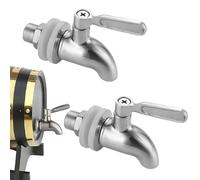 LEKEFETO Lot de 2 distributeurs de boissons en acier inoxydable Robinet : robinet de rechange en acier inoxydable 304, robinet de rechange pour distributeur de boisson, tourillon de rechange pour