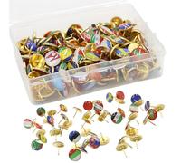 LEKEFETO Lot de 200 punaises en métal de qualité supérieure avec drapeau national - Pour tableau d'affichage de cartes du monde