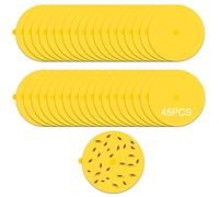 LEKEFETO Lot de 45 recharges de piège à puces : 12 cm de diamètre Ronds adhésifs ronds pour pièges à puces autocollants anti-puces autocollants anti-puces pour animaux domestiques, tapis, salon