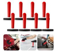 LEKEFETO Lot de 8 aimants de montage pour voiture : support magnétique d'emballage, aimant de montage, outil de film pour film, habillage de voiture, bricolage, film automobile, film de voiture, rouge