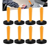 LEKEFETO Lot de 8 aimants de montage pour voiture : support magnétique d'emballage, aimant de montage, outil de film pour film, habillage de voiture, bricolage, film de voiture, orange