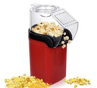 LEKEFETO Machine à popcorn, petite machine à popcorn avec verre doseur, popcorn électrique à une touche, sans huile ni matière grasse, pour home cinéma, soirées cinéma, réveillon de Noël et fêtes