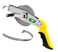 LEKEFETO Mètre ruban en acier de 50 m avec poignée ergonomique - Haute précision - 50 m - Pour maisons, jardins, chantiers