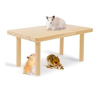 LEKEFETO Plateforme en bois pour hamster, plate-forme d'escalade, plateforme d'escalade, plateforme d'escalade, pour hamsters, gerbilles, souris - 24 x 12 x 14 cm