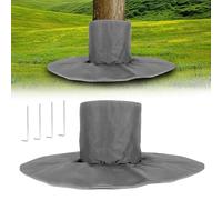 LEKEFETO Protection hivernale pour racines de palmiers : couverture multifonctionnelle de protection contre les racines des arbres Fournie avec 4 piquets Protection hivernale pour les racines des